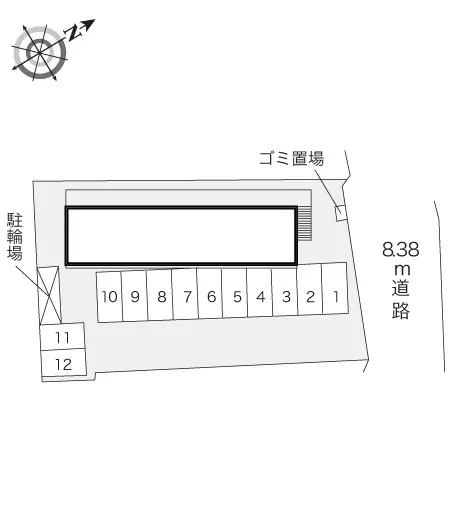 ★手数料０円★姫路市白国５丁目　月極駐車場（LP）